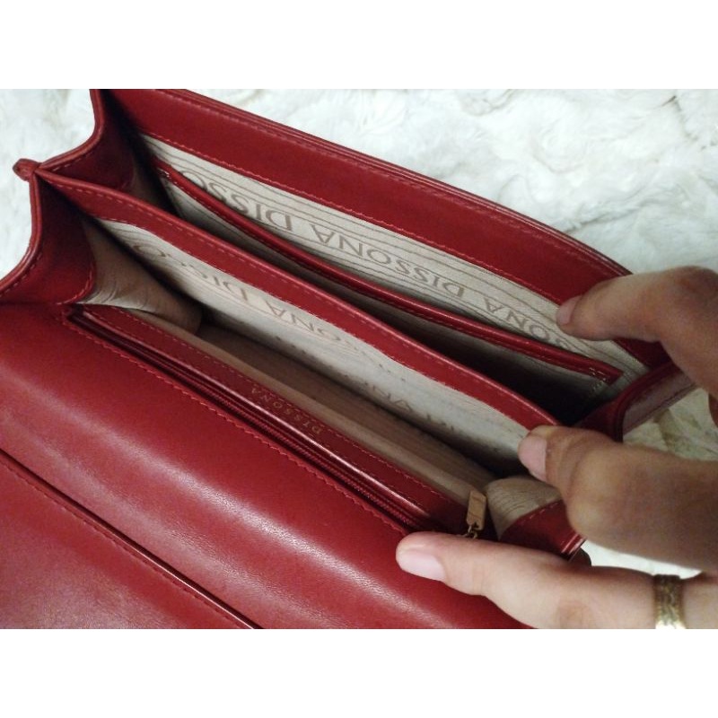 Dissona Satchel Leather Bag, Luxury, Bags & Wallets on Carousell