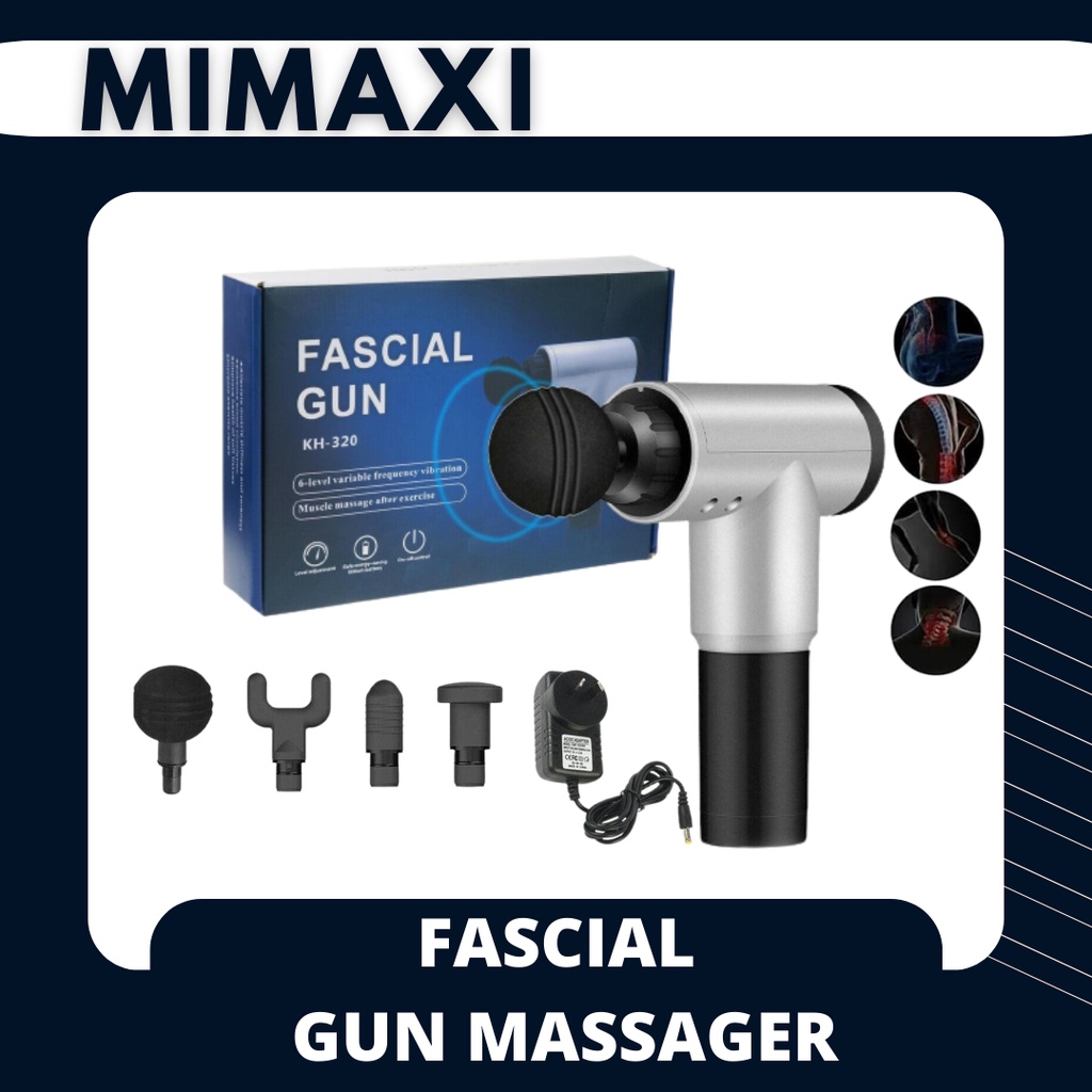 MASSAGE GUN MUSCLE RELAXATION MASSAGER VIBRATION FASCIAL GUN FITNESS ...