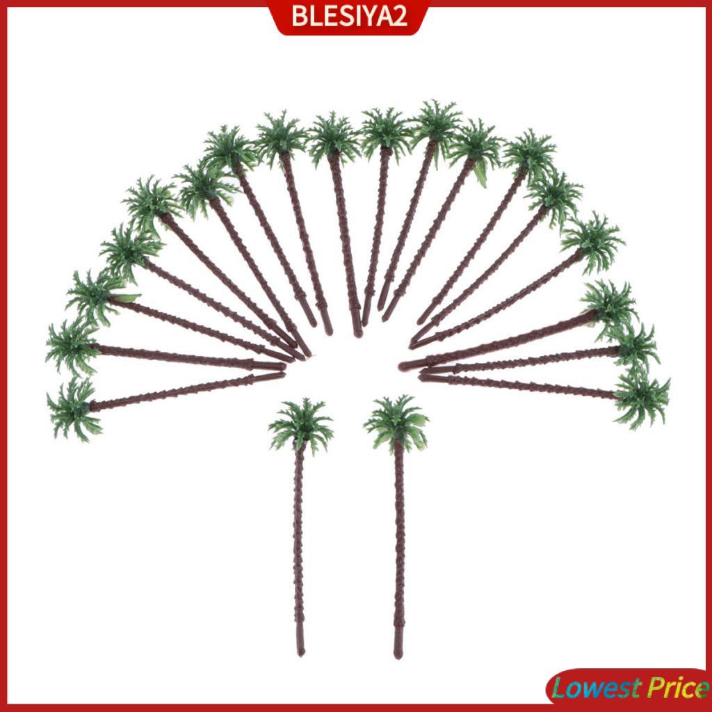 [BLESIYA2] 20pcs Model Tree Coconut Palm Trees Scenery Miniature Layout ...