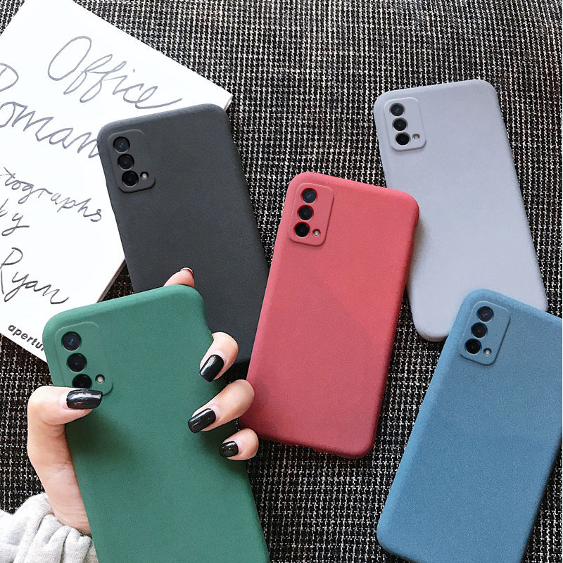 OPPO Find X3 Pro A54 A94 F19 Pro+ Reno 5F Lite Case Anti Fingerprint  Matte Sandstone Soft Silcone Phone Case Cover