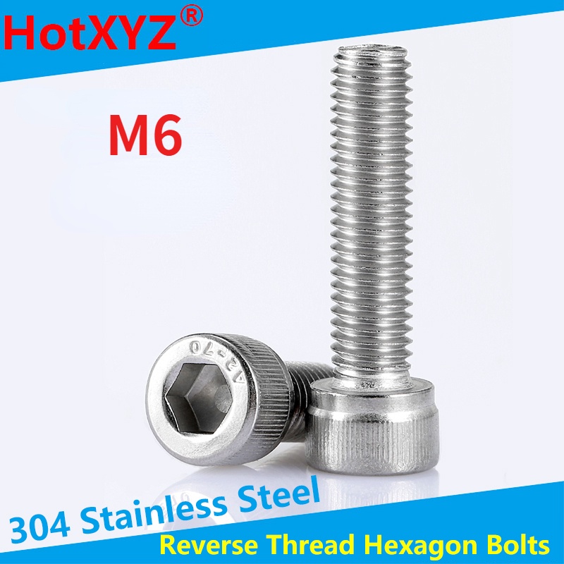DIN912 304 Stainless Steel Reverse Thread / Left Thread / Reverse ...