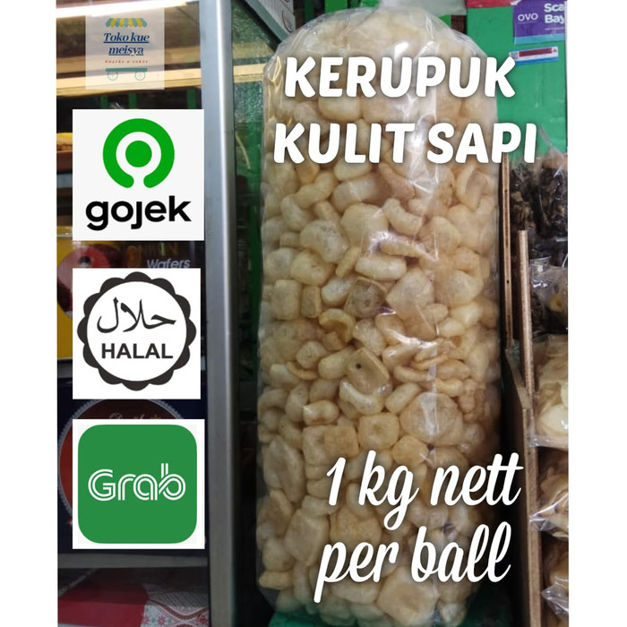 Dorokdok 1 Bal Halal Cowhide Leather Crackers Nett 1 Kg Shopee