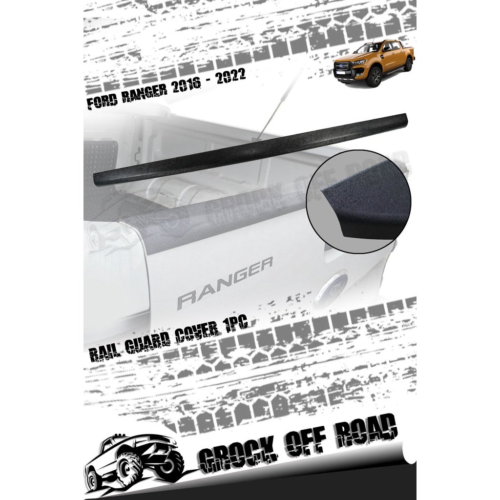 FORD RANGER 2012 TO 2022 BED RAIL CAPS/RAIL GUARD COVER/REAR TAILGATE ...