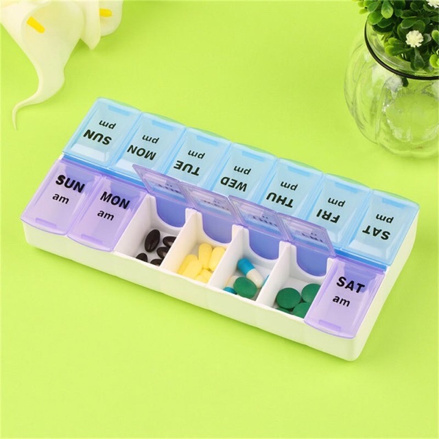 UD 7 Days Weekly Tablet Pill Box Holder Medicine Storage Organizer ...