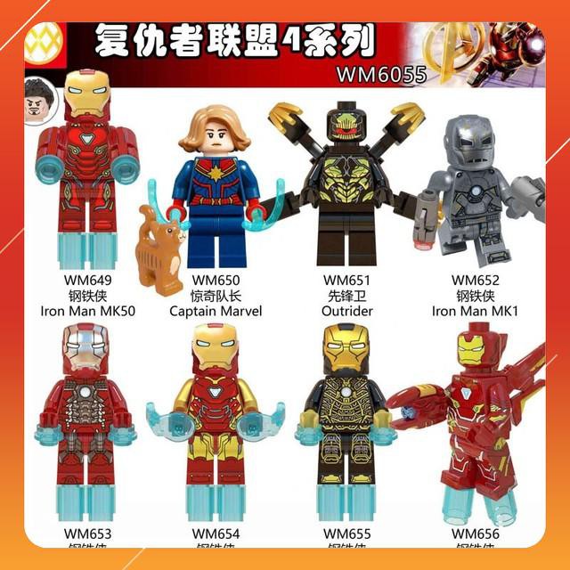 Minifigures Toys Superhero Characters Iron Man New Model | Shopee ...