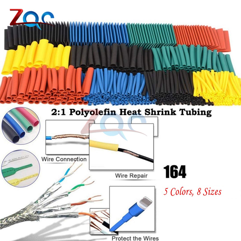 127/164/328/530PCS/Set Heat Shrink Tube Termoretractabil Polyolefin ...