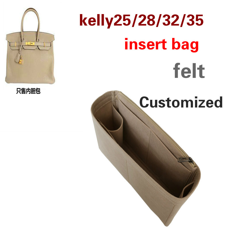 Bag Organizer For Hermes Kelly25/28/32/35 Felt Customize Insert Bag