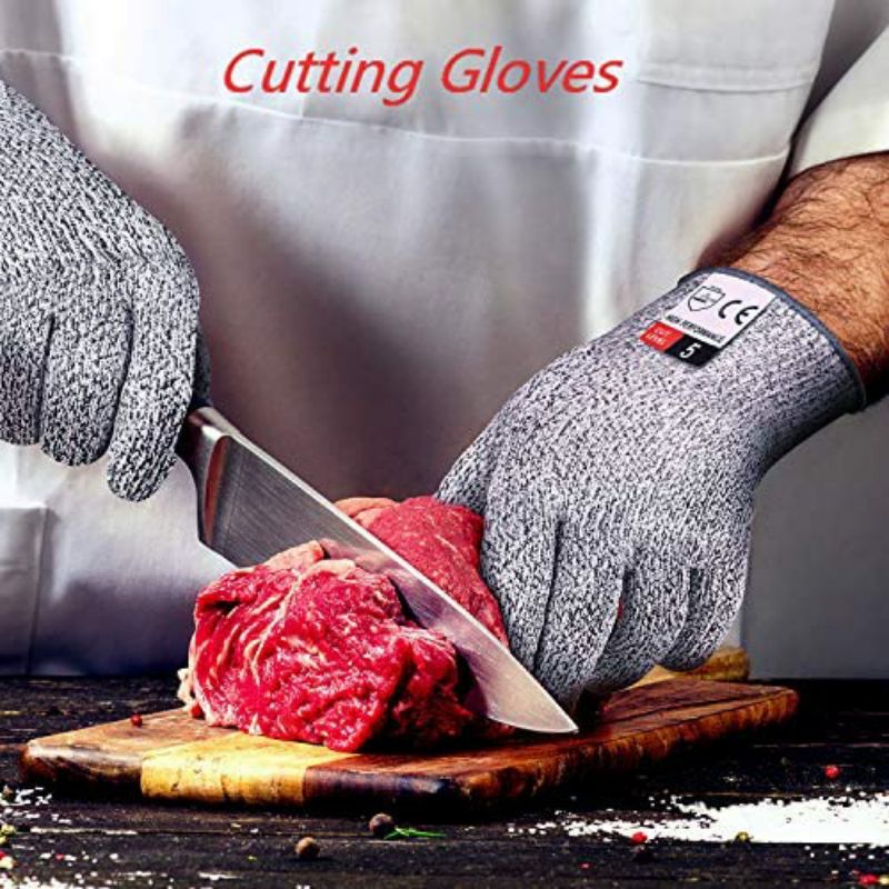 Cut Resistant Gloves Hand Protection Safety Kitchen Cuts Gloves ...