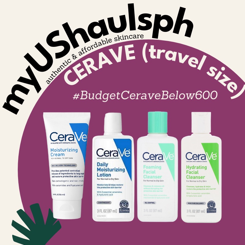 AUTHENTIC CERAVE Travel Size Foaming Hydrating Renewing SA Facial