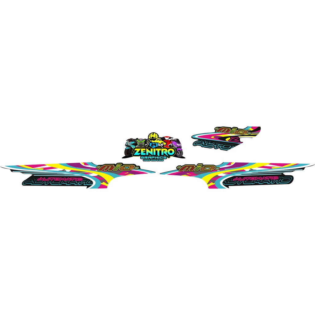 YAMAHA MIO 1 Z VERSION 2 STICKER DECALS | Shopee Philippines