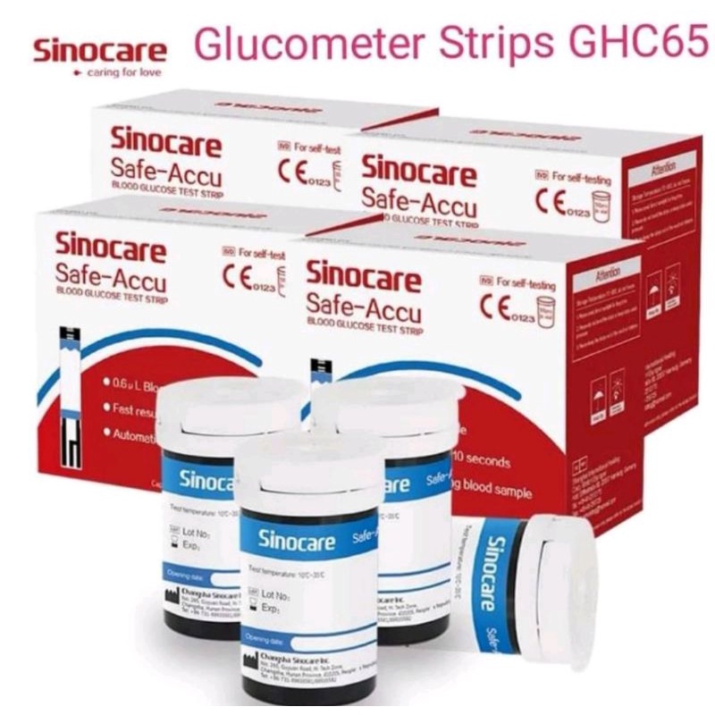 Sinocare SafeAccu 2 Blood Glucose test Strips (50pcs) (Strips only
