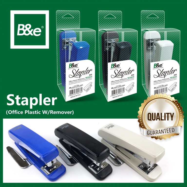 Bnesos Stationary School Supplies B&e Office Stapler W/Remover #35 ...