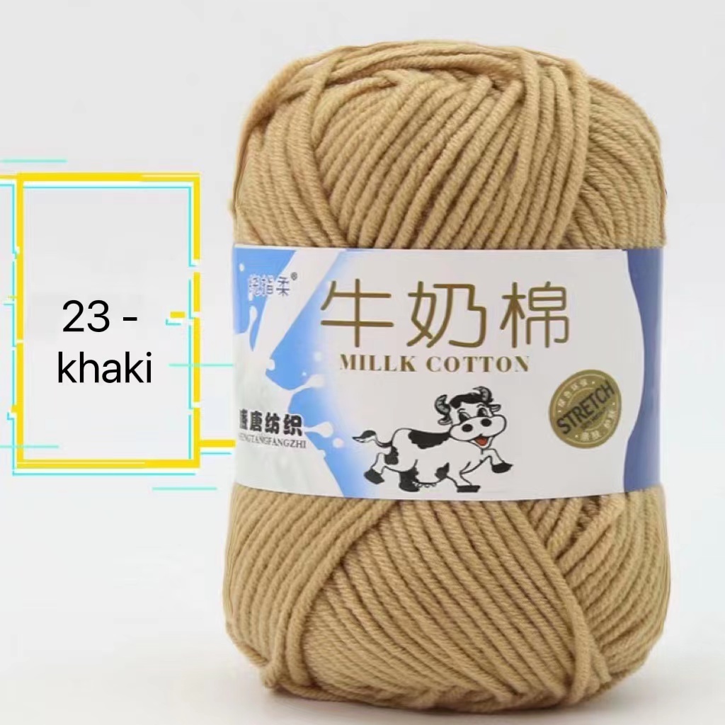 5 Plys 50g Smooth Milk Fiber Knitting Wool Crochet Yarn Milk Cotton ...