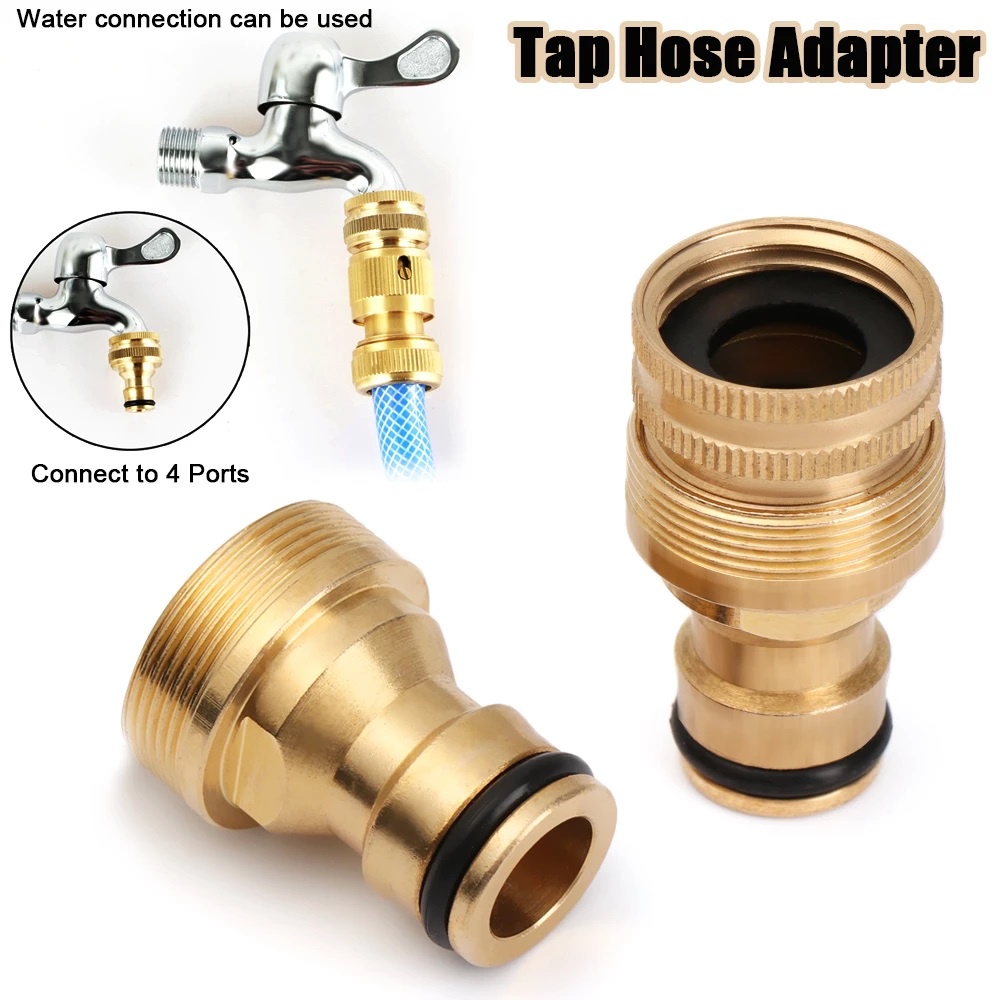 1 PC 1/2 3/4 Brass Hose Adapter Faucet Tap Connector Male Female Hoses
