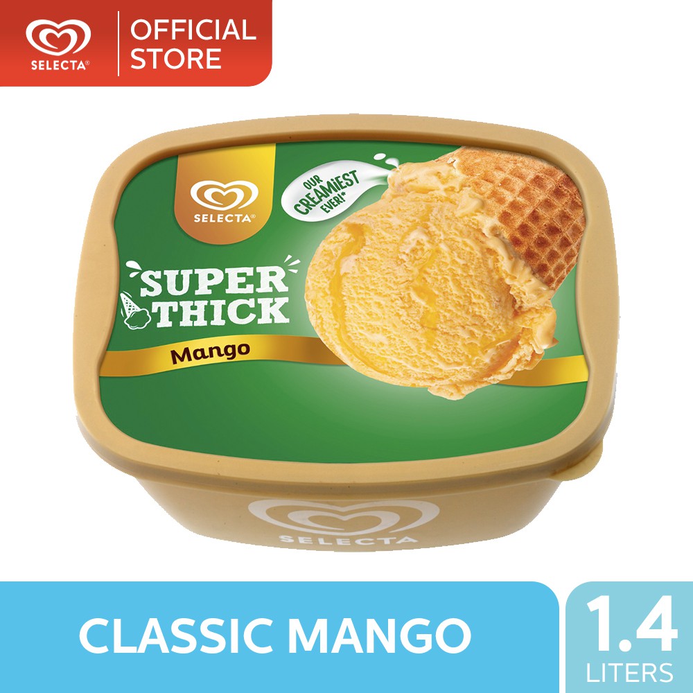 Selecta Super Thick Mango Ice Cream 14l Shopee Philippines