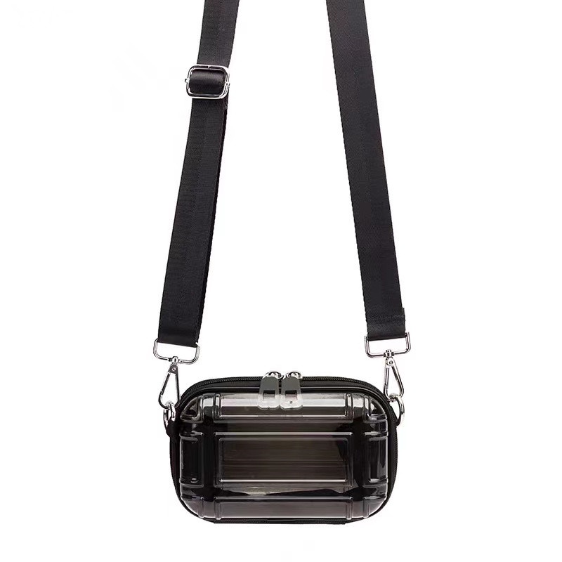 Ready Stock: ✎ZA Home HOME New Men Bag ZARA TRFB The New Transparent Bag  Hard Box Shape Mini Envelope Package Waist Bag Shoulder Crossbody Men And 