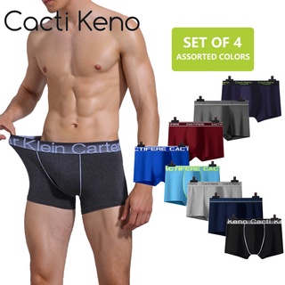 4PCS Boxer briefs for men adult boxer shorts men's cotton underwear shorts  original plus size