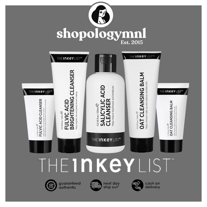 The INKEY List [ Oat Cleansing Balm, Salicylic Acid, Fulvic Acid