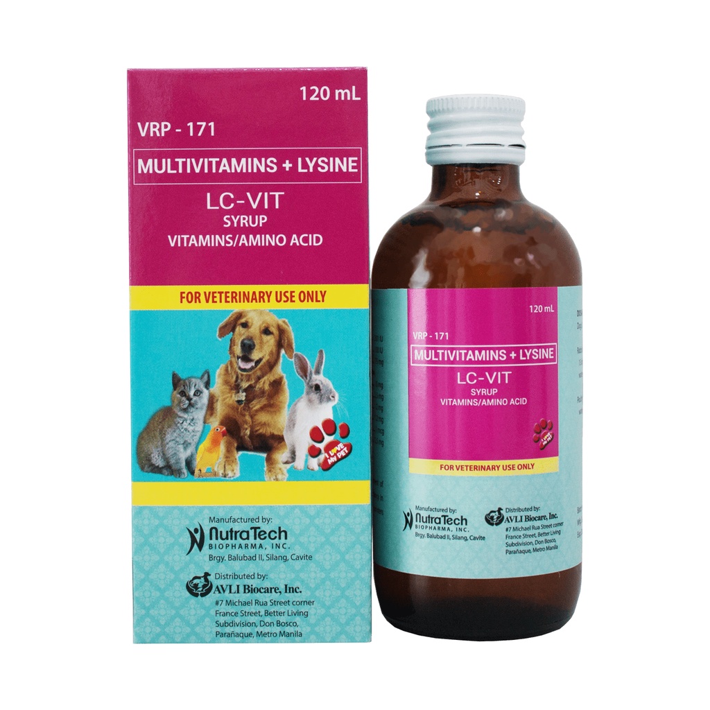 LC-Vit Syrup 120ML Multivitamins for Dogs & Cats | Shopee Philippines