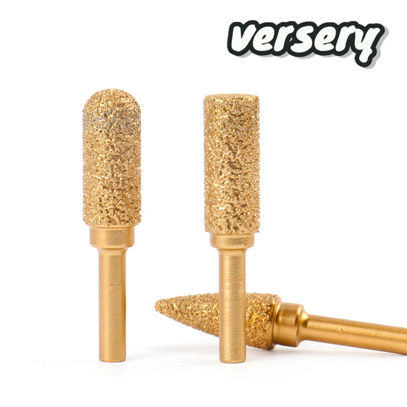 Free Shipping 1pc 6mm Shank Vacuum Brazed Diamond Burr Head Grinding