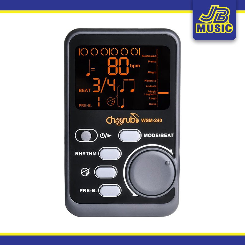 Cherub - Digital Metronome WSM-240 (Music Equipments)(Tuner) | Shopee ...