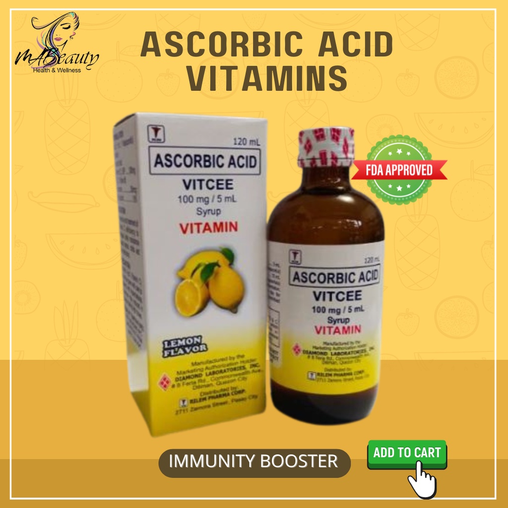 ASCORBIC ACID VITCEE SYRUP 120ML | Shopee Philippines
