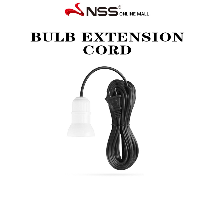 NSS Extension Lamp Holder 8M Hanging Lantern Cord Metal Shell Socket Plug In Pendant Light Cord