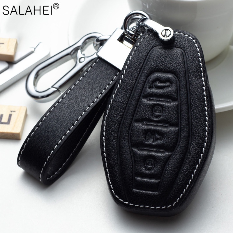Leather Car Key Remote Cover Full Case For Chery Jetour X70 x95 x90 Car ...