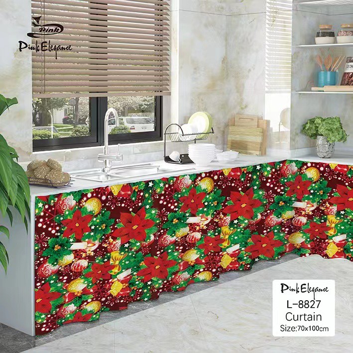 2023 New Designs Kitchen sink curtain lababo curtain 100cm*70cm 1pc ...