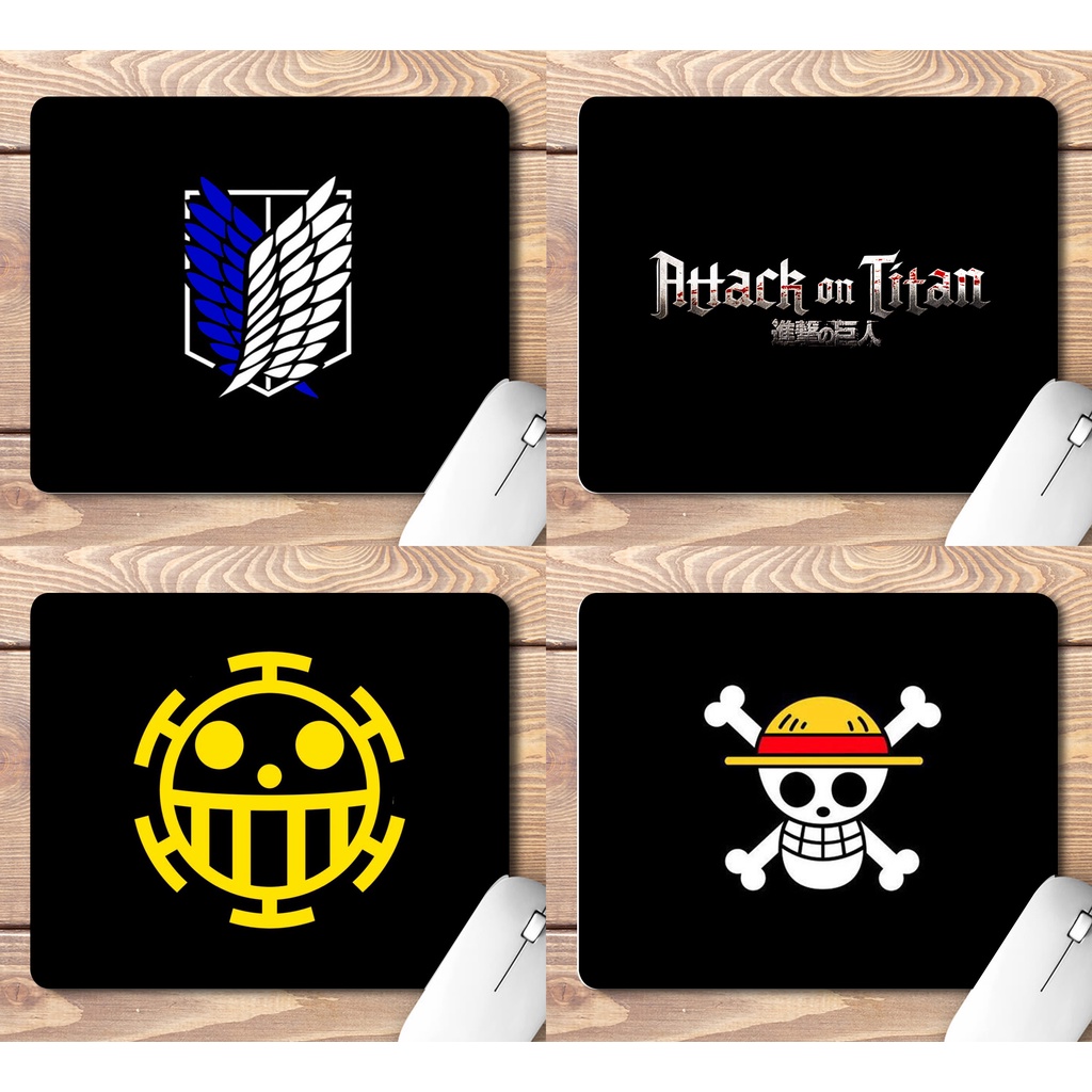 Anime - Gundam, Aot, Naruto, One piece atbp. Printed MousePad, Game ...