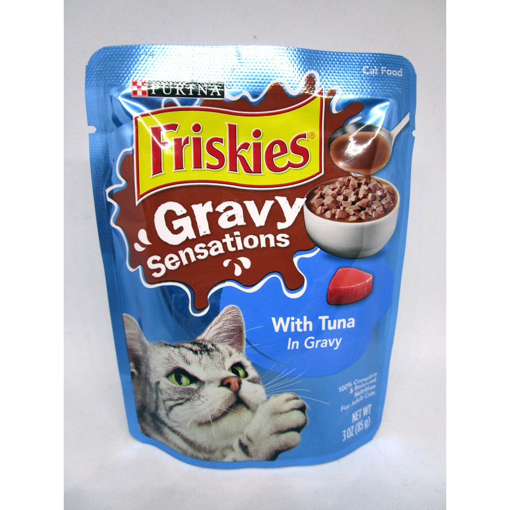 FRISKIES GRAVY WET CAT FOOD GRAVY SENSATIONS WITH TUNA IN GRAVY