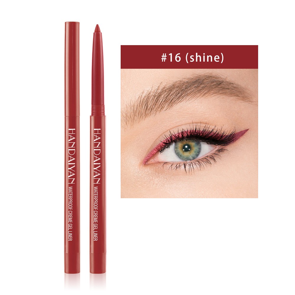 20colors Long Lasting Waterproof Fast Dry Eyeliner Pen Matte Eyeliner Pencil Rotatable Eye Liner 