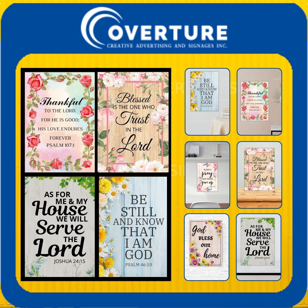 Wooden Wall Decor BIBLE VERSE/CHRISTIAN QUOTES (VERTICAL Style) HxW:14