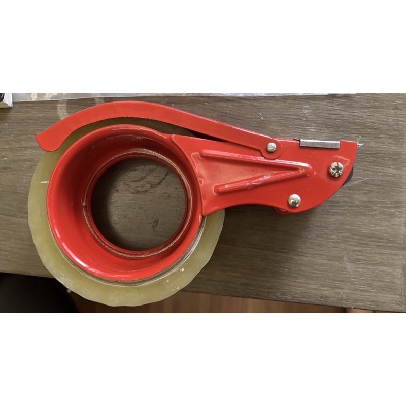 Heavy Duty Ergonomic Metal Packing Tape Dispenser Carton Box; Orange