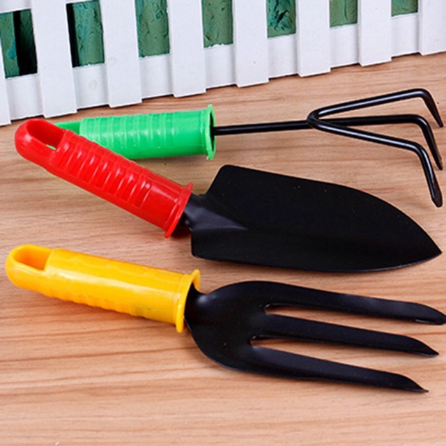 B32 COD PD 3PCS Hand Gardening Tool Set Shovel Rake and Gardening Fork ...