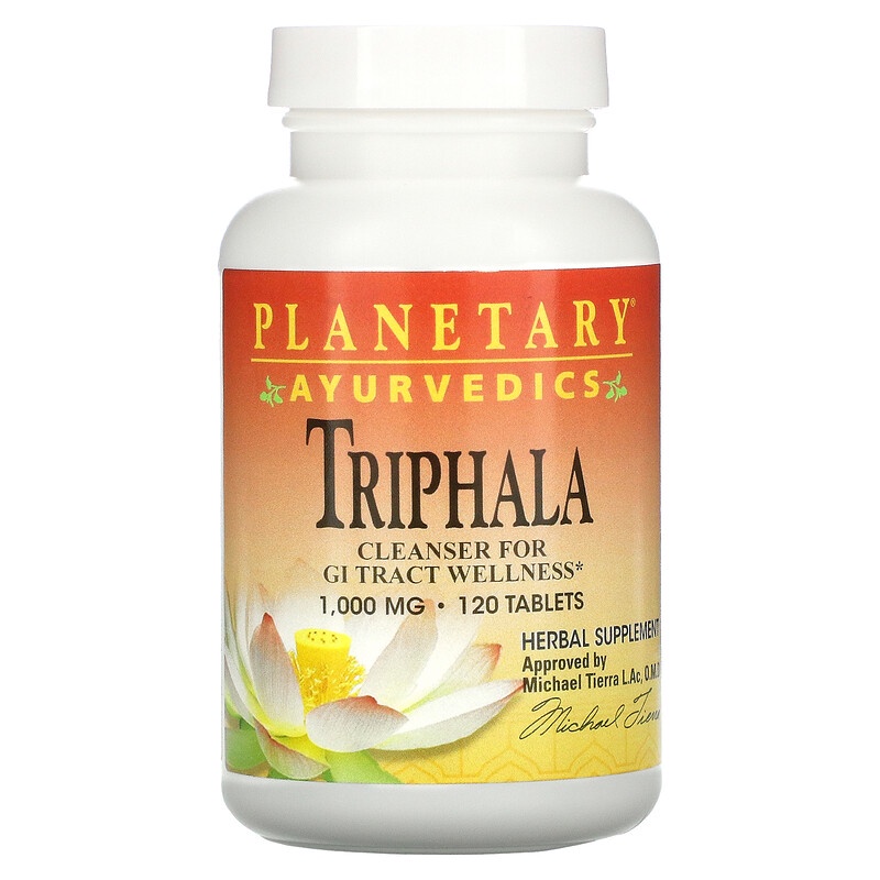 Herbals, Ayurvedics, Triphala, 1,000 mg, 120 Tablets Shopee