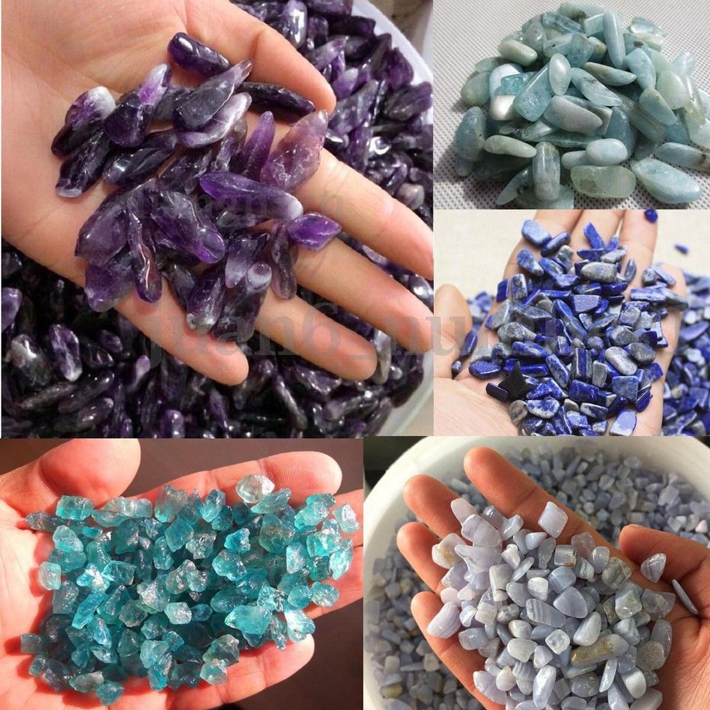 50g Natural Gravel Crystal Stone Rock Gem Fish Tank Aquarium Shopee
