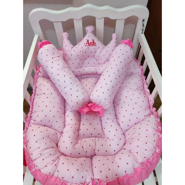 FREE NAME Baby Crib Nest Baby Bed 100 Cotton Shopee Philippines