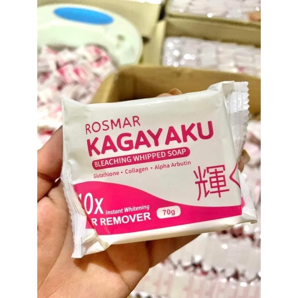 ROSMAR KAGAYAKU BLEACHING WHIPPED SOAP NEW PACKAGING PILLOW CASE ONHAND