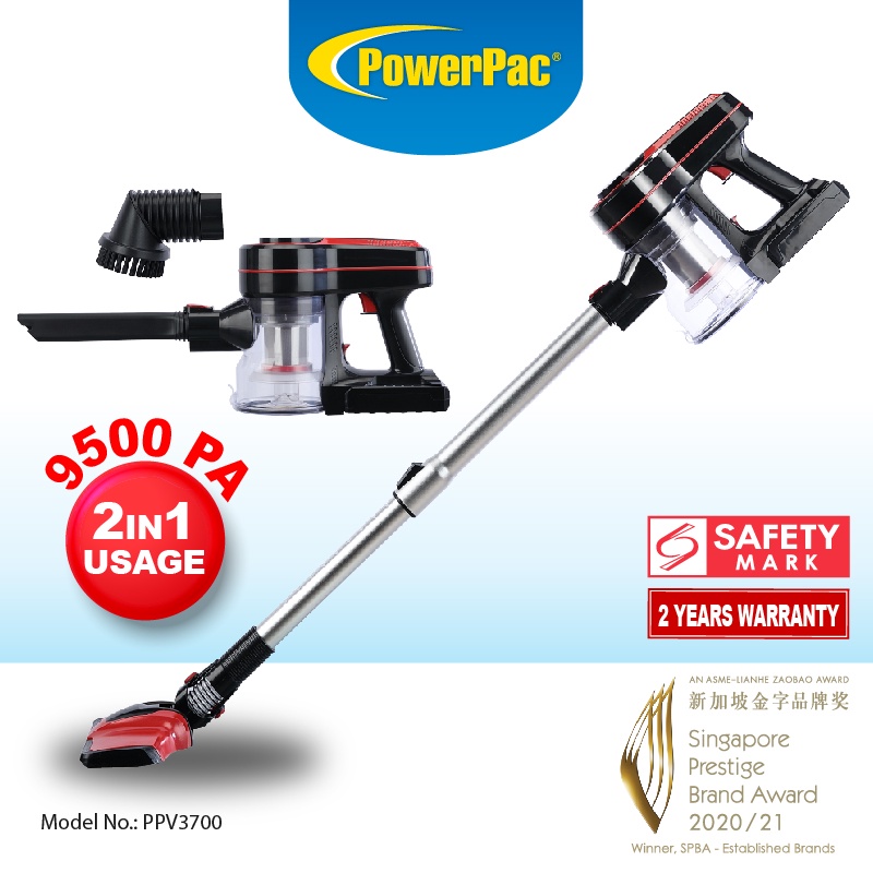 PowerPac Lightweight Cordless Handheld Stick Vacuum cleaner (PPV3700