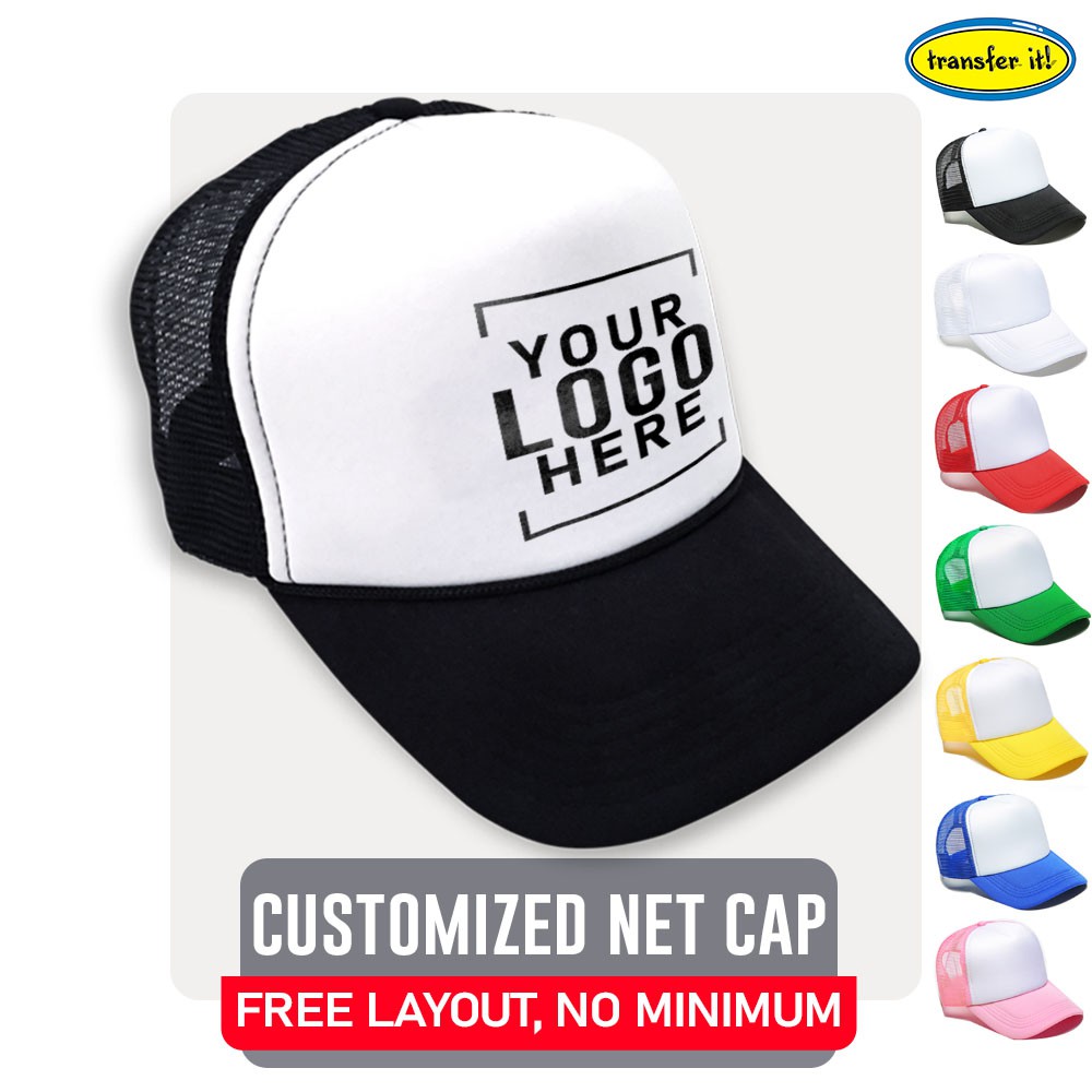 Transfer It Customized Printed Trucker Net Caps (Logo, Names, & Groups ...