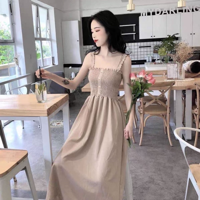 hight quality summer sleeveless long dress /beach wear dress /korean style chiffon  dress | Shopee Philippines