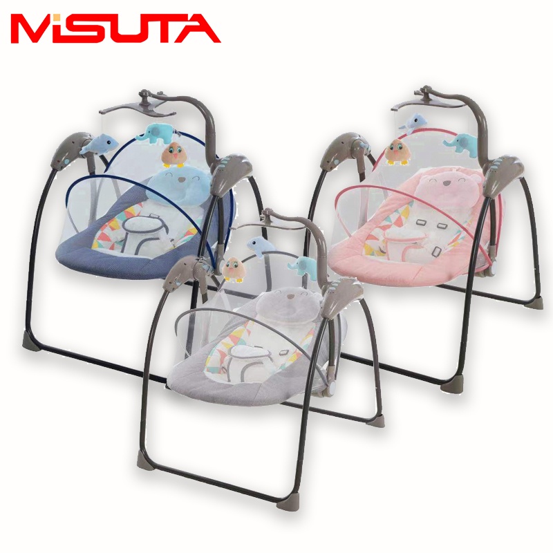 Baby Swing Cradle Bluetooth Music Remote Control Electric Rocking Chair  0-2years
