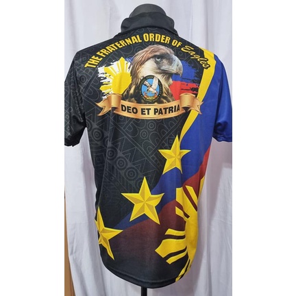 Quality and Affordable Full Sublimation Poloshirt for The Fraternal Order  of Eagles Club. Available from Small to 3XL only. Limited Stocks Only MODE  OF, By Marquis Clothing - Full sublimation