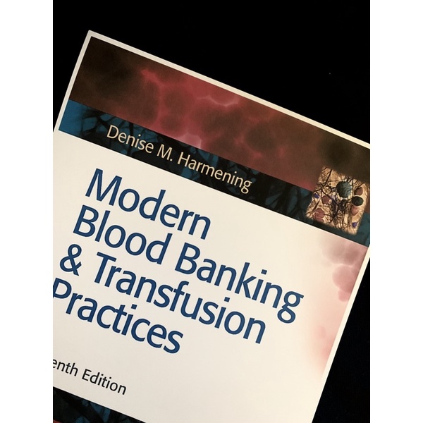 Harmening | Modern Blood Banking & Transfusion Practices 7th Edition ...