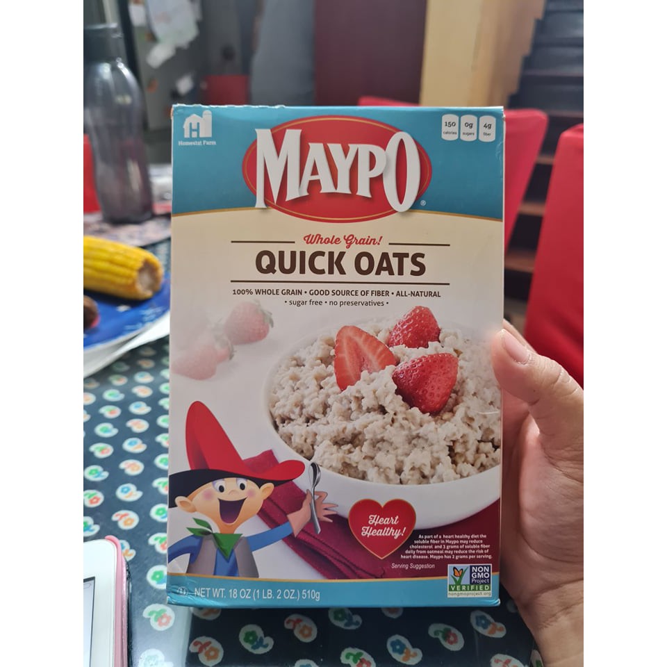 Maypo Whole Grain Quick Oats 510g Shopee Philippines