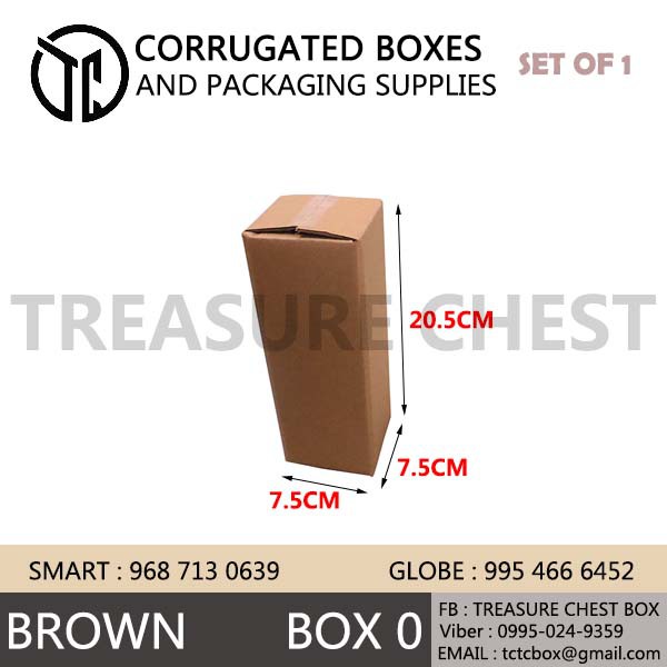 ON HAND Carton box BOX0 7.5*7.5*20.5 CM corrugated cardboard box