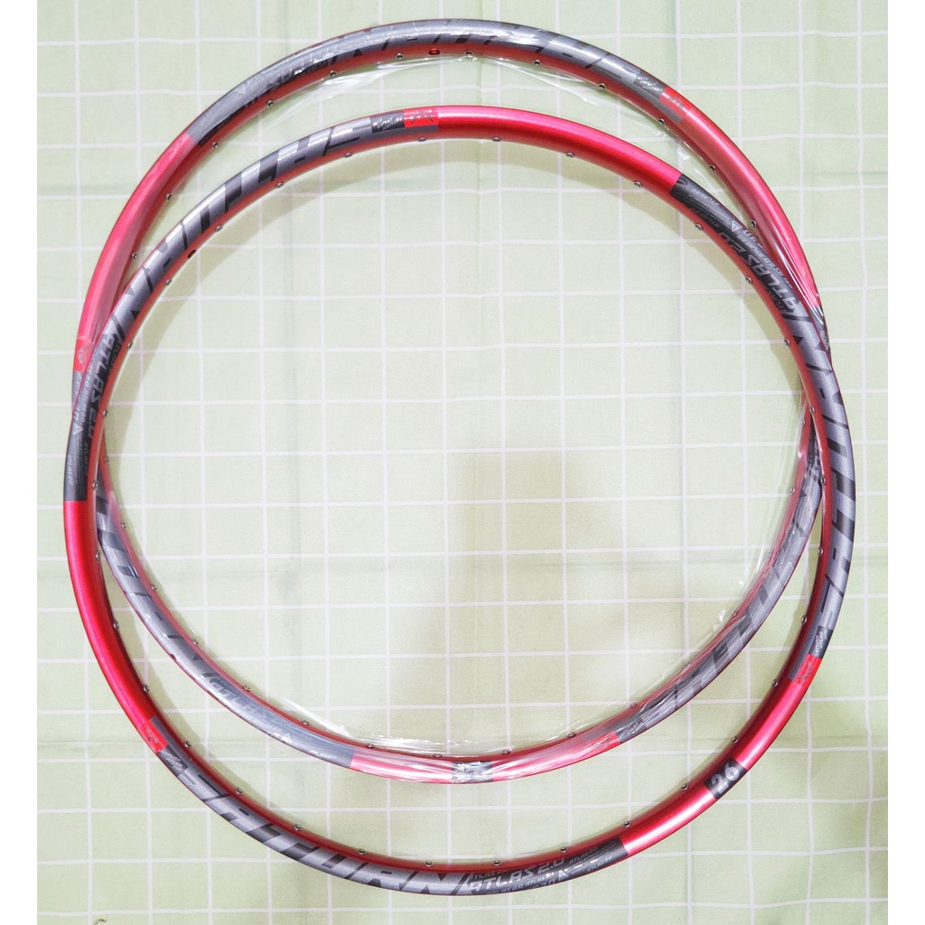 SATURN Bicycle MTB Rim with Eyelet Bike Double Wall Rim Alloy Size 26