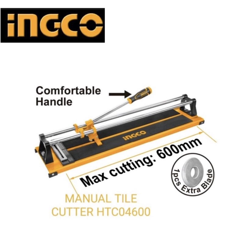 INGCO ORIGINAL MANUAL TILE CUTTER HTC04600 | Shopee Philippines