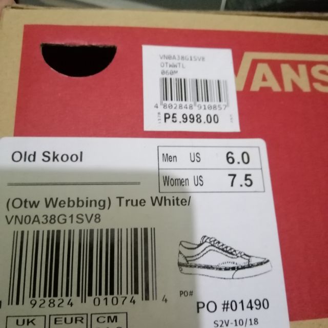 Size 8 outlet vans